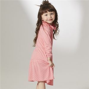 ODM OEM Polka Dot Impreso Rosa Niños Vestido para niñas de 8 años - Product Image 5