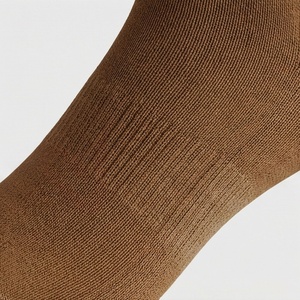<b>Men's</b> Crew <b>Socks</b> Solid Color Knitted Regular Style Daily Wear <b>Brown</b> - Product Image 5