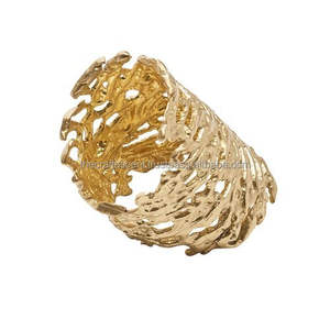 Elegantes Anillos para Servilletas de Aluminio Pulido Ecológicos, Decorativos para Mesa de Boda o Fiesta, Porta Servilletas de Filigrana, Estilo Minimalista Americano - Product Image 4