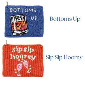 กระเป๋าใส่เหรียญและเครื่องสำอางแบบลูกปัดแก้วคลาสสิก พร้อมปรับแต่งสีและรูปทรงได้ ของขวัญงานแต่งงาน/งานปาร์ตี้สำหรับเธอ งานฝีมือ MS - Product Image 4