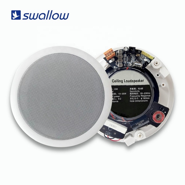 Wireless Ceiling Speaker 5" Coaxial Speakers Built in Amplifier Comes Adapter Wireless Ceiling Speakers