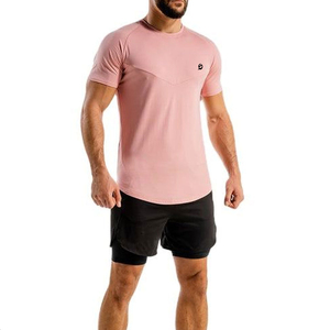 Camiseta de compresión personalizada para entrenamiento en el gimnasio, ropa deportiva transpirable de poliéster y spandex para adultos hombres - Product Image 6