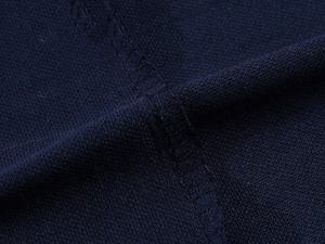 Polo da uomo marrone scuro e <span class=keywords><strong>blu</strong></span> navy a maniche corte, vestibilità regolare, in maglia, tinta unita, stile casual, con colletto. - Product Image 6