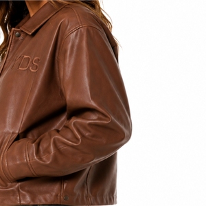 Premium Women <b>Leather</b> <b>Jacket</b> Stylish Soft Durable Classic Button Front Closure Soft Smooth Comfortable Material For Women Wear - Product Image 6
