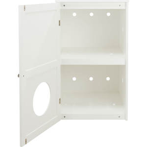 White 53 90 58 cm Cat <b>House</b> with 2 Floors <b>Pet</b> Furniture - Product Image 4