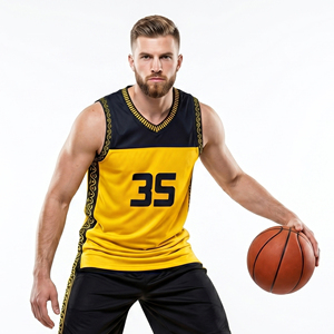 Camisetas de Baloncesto Sublimadas para Hombre, sin Mangas, con Número Personalizado, Cuello en V, Tallas Grandes, para Verano - Product Image 6
