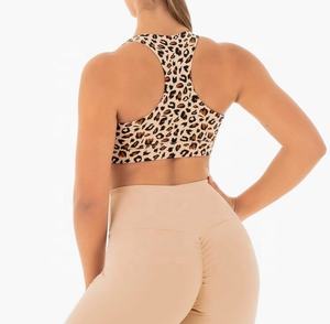 Venta al por mayor de Spandex de nylon sin costuras de cobertura completa de Yoga Push Up de talla grande Sujetador deportivo Top Fitness para las mujeres Sujetador deportivo - Product Image 3