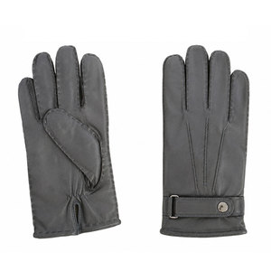 Men Cold Weather <b>Gloves</b> Leather Accents Warm Insulated <b>Gloves</b> For Driving Cycling Hiking Outdoor Work And Daily Winter Use - Product Image 1