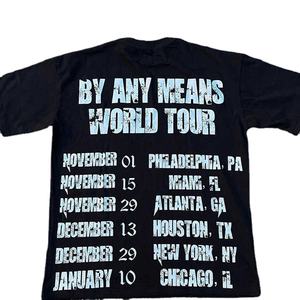 เสื้อยืดคอกลมผ้าฝ้าย100% สำหรับผู้ชายปรับแต่งได้พิมพ์สีทึบสไตล์ฮิปฮอปเสื้อผ้าลำลอง220กรัมน้ำหนักผ้า - Product Image 2