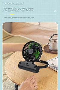 Ventilateur de cou portable HADATA pliable et détachable, rechargeable par USB, sans pales, silencieux, 5 vitesses, en plastique - Product Image 3