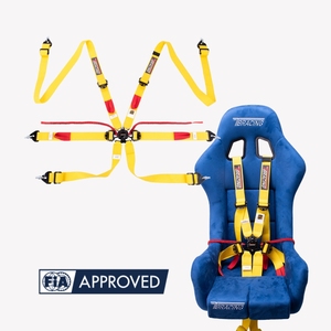 Arnés de Carreras SPORT PLUS 3 de 6 Puntos, Homologado por la FIA, Cinturón de Seguridad para Automovilismo Profesional, Color Personalizado, Fabricación OEM/ODM - Product Image 1