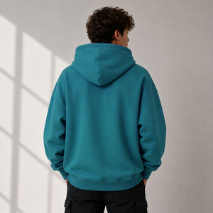 Sweat-shirts personnalisés pour hommes, surdimensionnés, grandes tailles, en molleton de coton épais, sweat-shirts lourds à épaules tombantes personnalisés - Product Image 4