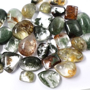 Cabochon de Quartz de jardin naturel de haute qualité pierre précieuse de cristal en vrac pour la fabrication de bijoux en gros Lot Cabochons de propriété de guérison - Product Image 2