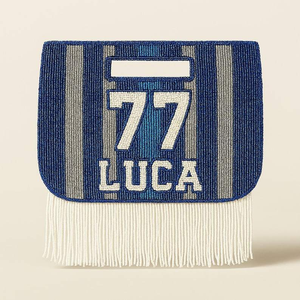 กระเป๋าโท้ทสไตล์โบฮีเมียนทำมือประดับลูกปัด พร้อมปักโลโก้ตามสั่ง กระเป๋าใส่เหรียญประดับลูกปัด แฟชั่นสำหรับผู้หญิง มีหลายขนาดสำหรับโปรโมชั่น - Product Image 2