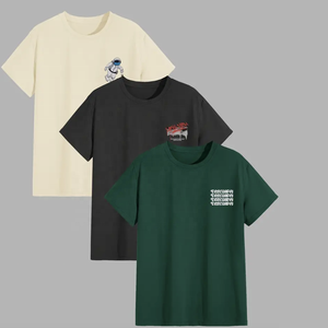 Vente en gros de t-shirts pour hommes de haute qualité, 100% coton, à manches longues, décontractés, imprimés, col rond, personnalisés, grande taille, avec motifs graphiques, Pakistan - Product Image 5