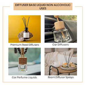 <b>Diffuser</b> Base Liquid Non Alcoholic for <b>Reed</b> <b>Diffusers</b> Long Lasting Scent Desktop Use Modern Style Natural Evaporation - Product Image 4