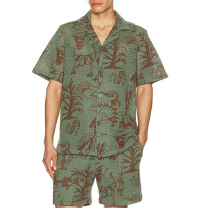 ชุดเซ็ตเสื้อยืดและกางเกงขาสั้นผู้ชายผ้าฝ้ายถักเนื้อนุ่ม ระบายอากาศดี ดีไซน์ใหม่ล่าสุด น้ำหนัก 220 กรัม พิมพ์ลายดิจิตอล รับผลิตตามสั่ง คุณภาพดีที่สุด ขายส่ง - Product Image 1