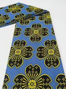 Tela de algodón estampada en cera de alta calidad para mujer, ideal para ropa de moda y manualidades en Maputo con diseños personalizados vibrantes - Product Image 4