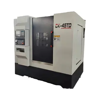 CK-45T Medium Duty Slant Bed Lathe with Linear Guideway power turret centre length 750mm
