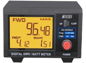 NISSEI Digital SWR Meter DG-503MAX 1.6-525 MHz 200W radio amateur - Product Image 2