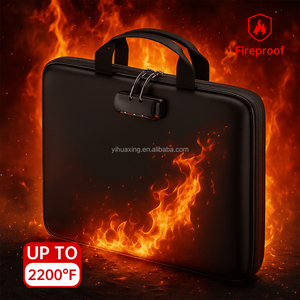 YHX Fireproof <strong>Document</strong> Box <strong>Document</strong> Passport Important Items <strong>Bag</strong> Hard Shell Fireproof <strong>Document</strong> Laptop <strong>Bag</strong> with Zipper - Product Image 4