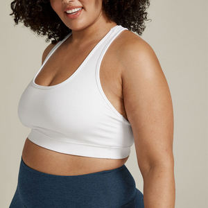 Soutien-gorge de sport pour femme en promotion – Haute qualité, extensible dans 4 directions, respirant, écologique, élasticité moyenne, XS personnalisable à l'avant - Product Image 3