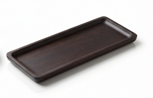 Wooden Flower-Shaped Serving Platter Modern Design Solid Pattern Polished Finish Eco-Friendly Dishwasher Safe Handmade - Product Image 2
