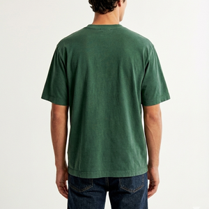 Camiseta de Estilo Casual, Ligera, Oversize, con Lavado Ácido, Precio al por Mayor, Corte Regular, Transpirable, 100% Algodón - Product Image 5