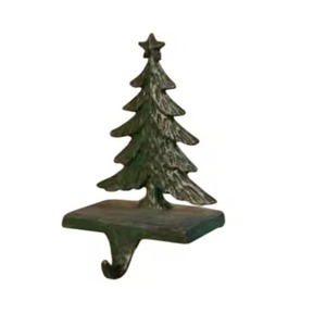 Elegant Metal Reindeer Christmas <b>Stocking</b> <b>Holder</b> Silver Finish Metal Stock <b>Holder</b> Festive Fireplace Accessory <b>Stocking</b> <b>Holder</b> - Product Image 2