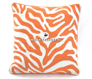 Diseño de lujo lana hecho a mano Crewel bordado Cadena de lana cosida funda de cojín para sofá sala de estar producto de Venta caliente - Product Image 6