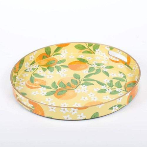 Bandeja de Madera Esmaltada para Servir Frutas, Organizador de Aperitivos, Tabla de Presentación de Postres, Bandeja para Té, Café, Desayuno - Product Image 4