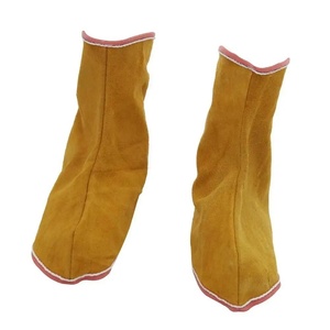 Vêtements de sécurité pour soudeurs en cuir de vachette de qualité supérieure, design personnalisé, protège-jambes ignifuges certifiés CE, résistance à la chaleur - Product Image 1