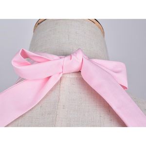 Delantales de Cocina para Mujer y Niña, Diseño Nuevo, Económicos, 100% Algodón, Color Rosa, con Volantes, Personalizables con Logotipo, Venta al Por Mayor - Product Image 4