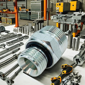 Adaptadores de Unión Macho-Macho NPT/BSPT de Acero al Carbono Forjado C-way, Galvanizados en Zinc, para Sistemas Hidráulicos de Baja Presión - Product Image 3