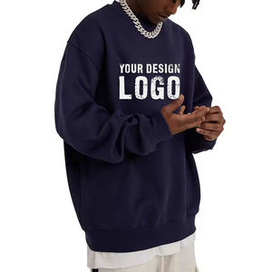 Fast Delivery 400gsm cotton sweatshirts Custom high street sweatshirts boxy fit sweatshirts for Fashion Brands - Product Image 5