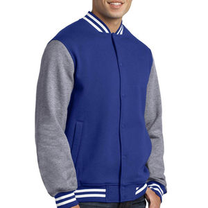 Veste de baseball universitaire pour homme avec logo personnalisé, manches en cuir, broderie, veste varsity noire, logo personnalisé pour les couples - Product Image 4