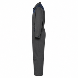 Combinaison de travail industrielle en sergé de polycoton, couleur anthracite, pour mécanicien, personnalisable, vente en gros, fabricant, OEM, ODM, fournisseur - Product Image 4