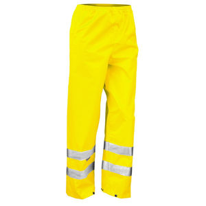 Heavy Duty Polyester Workwear Pants for Men Reinforced <b>Knees</b> Utility Pockets Hi Visibility CE Certified for Construction - Product Image 3