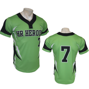 Camiseta de Béisbol Personalizada de Dos Botones, Uniforme de Equipo Transpirable de Secado Rápido, Camisetas de Béisbol para Hombre y Jóvenes de Tela de Malla de Alta Calidad - Product Image 1
