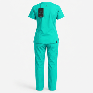 Tenues chirurgicales unisexes à manches courtes pour hôpitaux, costumes pour médecins, uniformes d'infirmières, détection d'aiguilles tissées, polyester et coton personnalisés - Product Image 6