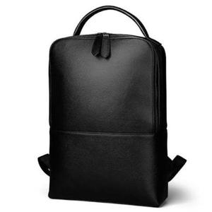 Casual Genuine Leather Laptop <b>Backpack</b> Polyester Lining for Men <b>Women</b> Stylish Design for Office College Travel <b>Work</b> Daily Use - Product Image 2