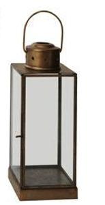 Lanterne décorative extérieure en laiton finition antique, élégante et moderne, porte-bougie classique, faite à la main et personnalisable - Product Image 2