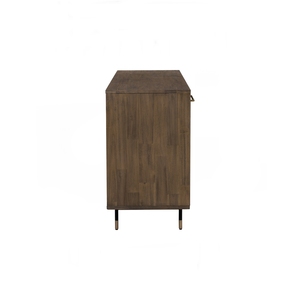Cómoda de Estilo Industrial Refinado con Patas Metálicas y 7 Cajones para Áreas de Estar Residenciales - Product Image 3