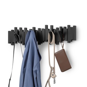 Ash <b>Wood</b> Wall <b>Coat</b> Rack with Pegs - Handcrafted Wooden <b>Hook</b> Organizer Wholesale - Product Image 4