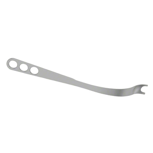 Elevador ortopédico de huesos curvado de 60 grados, 310 mm, punta afilada de 12.14 mm, ancho de mandíbula de 26 mm, instrumento quirúrgico duradero para levantar huesos - Product Image 6