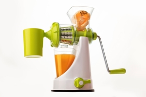Exprimidor Manual de Frutas y Verduras Pride, Color Verde Brillante, de Acero Inoxidable, Herramienta Especializada con Manivela, Utensilio de Cocina Saludable para Jugos Frescos - Product Image 5