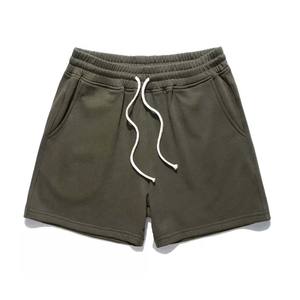 Shorts de sport en satin pour hommes avec logo personnalisé, 100 % coton, taille élastique, décontractés, pour la gym, imperméables, respirants, vente en gros, OEM, ODM, mode - Product Image 4