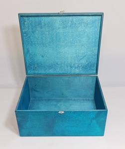 Blue Wooden <b>Storage</b> <b>Box</b> <b>For</b> Gift Hampers Home <b>Storage</b> Keepsakes Accessories And <b>Decorative</b> Organization Wholesale From India - Product Image 2