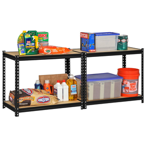 Estantería de Almacén de 4 Niveles, Capacidad de Carga de 1200 kg, Estantes Metálicos Ajustables con Recubrimiento en Polvo para Garaje, 16 Pulgadas de <span class=keywords><strong>Ancho</strong></span> x 40 Pulgadas de Profundidad x <span class=keywords><strong>60</strong></span> Pulgadas de Alto, Color Negro - Product Image 5
