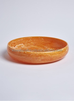 Assiettes en résine design élégant de qualité supérieure pour la décoration intérieure Plateaux de service faits à la main Assiette en résine parfaite pour l'hôtel couleur bleu ciel